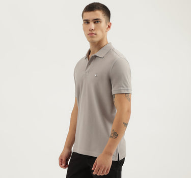 Regular Fit Polo Neck Solid T-shirts