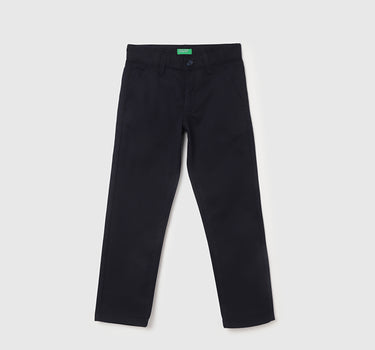 Solid Slim Fit Trousers