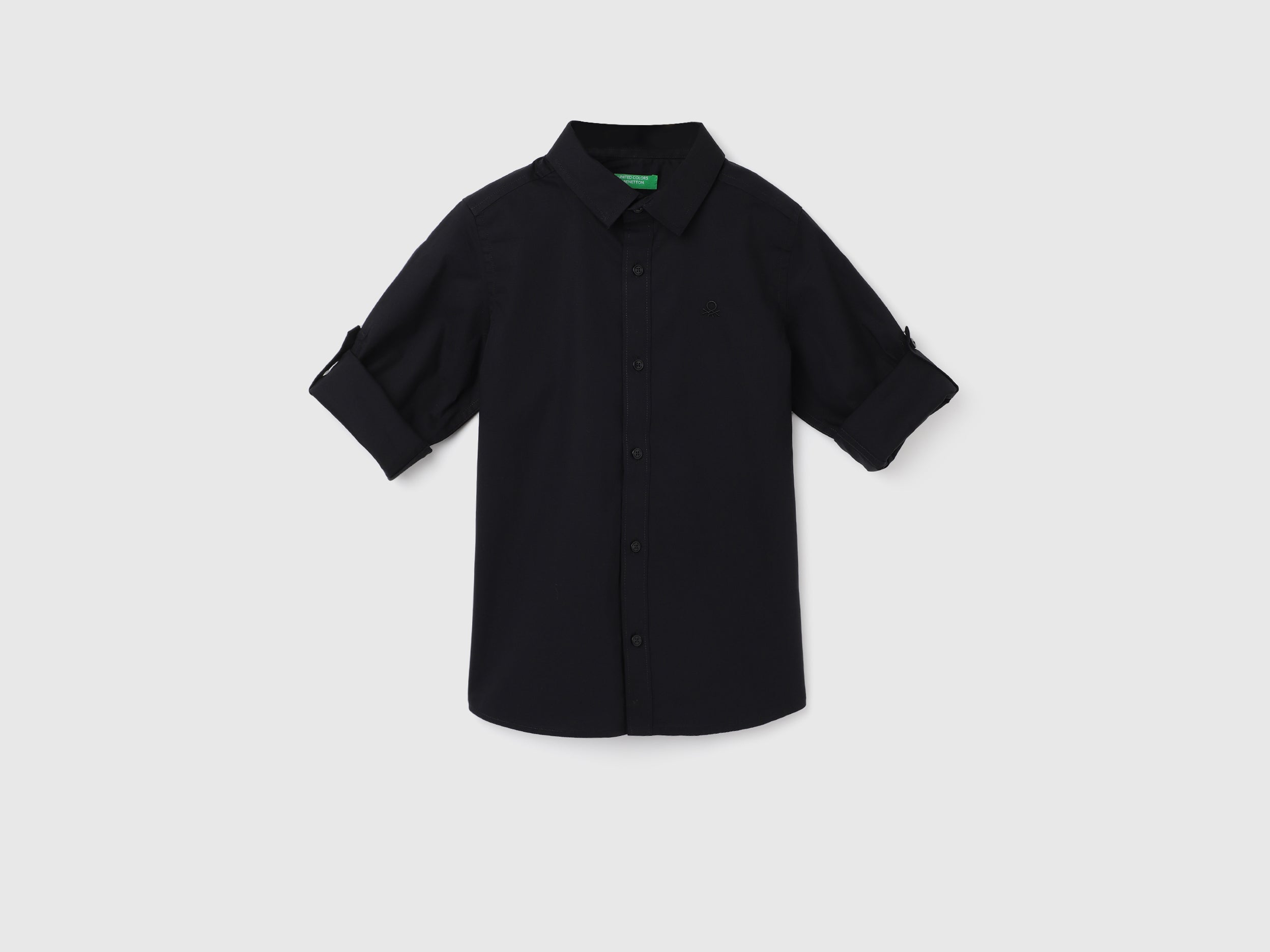 Boy's Regular Fit Spread Collar Solid Shirts