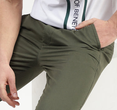 Solid Slim Fit Trousers