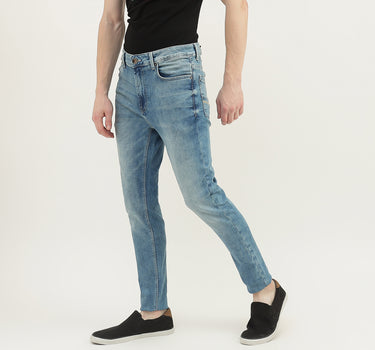 Men Solid Low Crotch Jeans