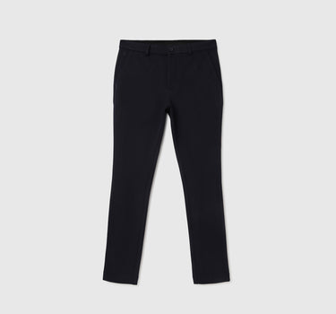 Solid Mid Rise Slim Fit Trousers