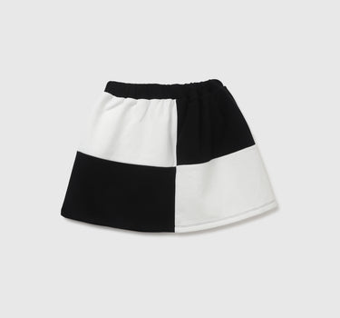 Regular Fit Colorblock Girl's Skirt