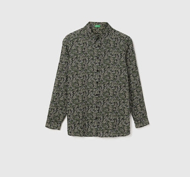 Regular Fit Spread Collar Printed Shirt