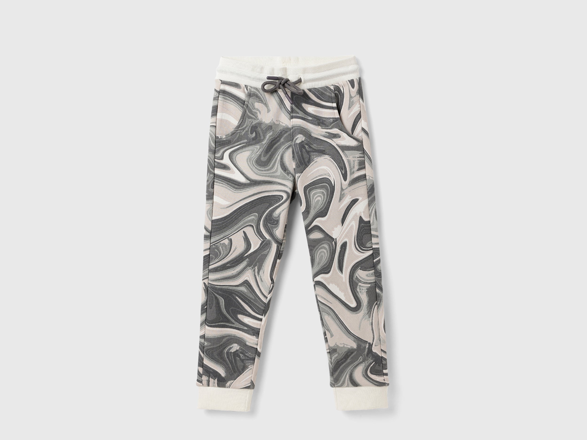 Boy's Regular Fit Abstract Print Track Pants