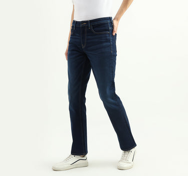 Men Solid Bootleg Jeans