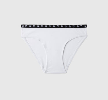 Pack of 2 Solid Colour Logo Detail Low Rise Briefs