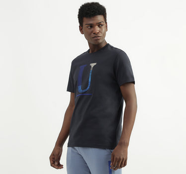 Cotton Embroidery Round Neck Mens T-shirts