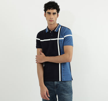 Men Colorblock Polo Neck Polo T-Shirt