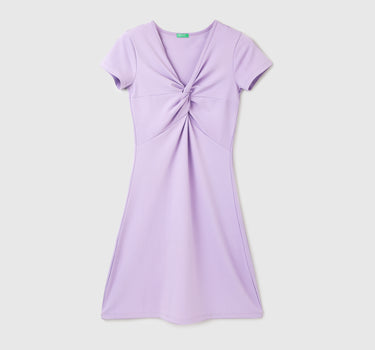 Women Solid V-Neck Dress