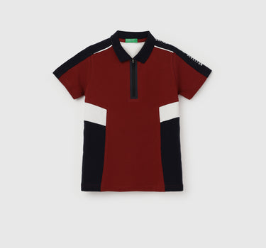 Sew Seam Polo Collar T-Shirt