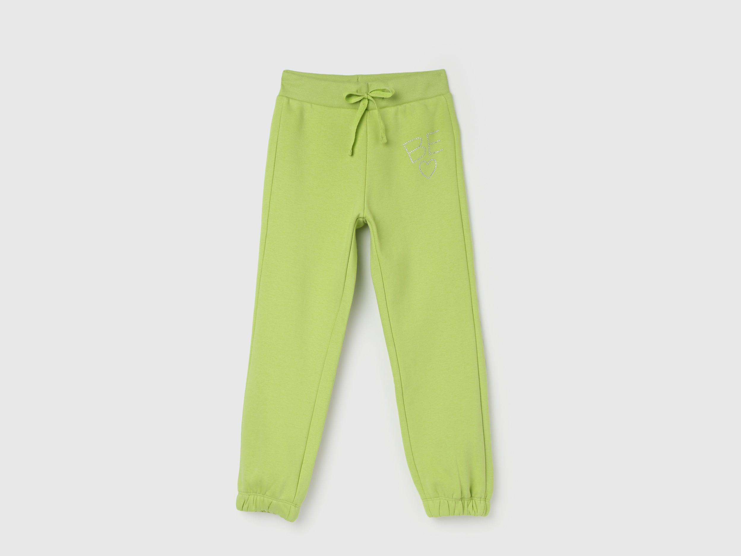 Girl's Solid Regular Fit Joggers