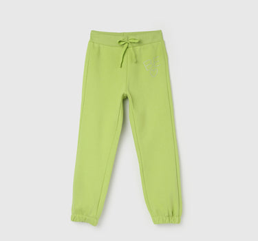 Girl's Solid Regular Fit Joggers