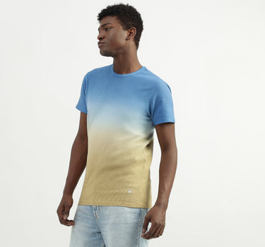 Cotton Printed Round Neck Mens T-shirts