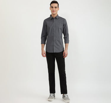 Mens Slim Fit Solid Shirt