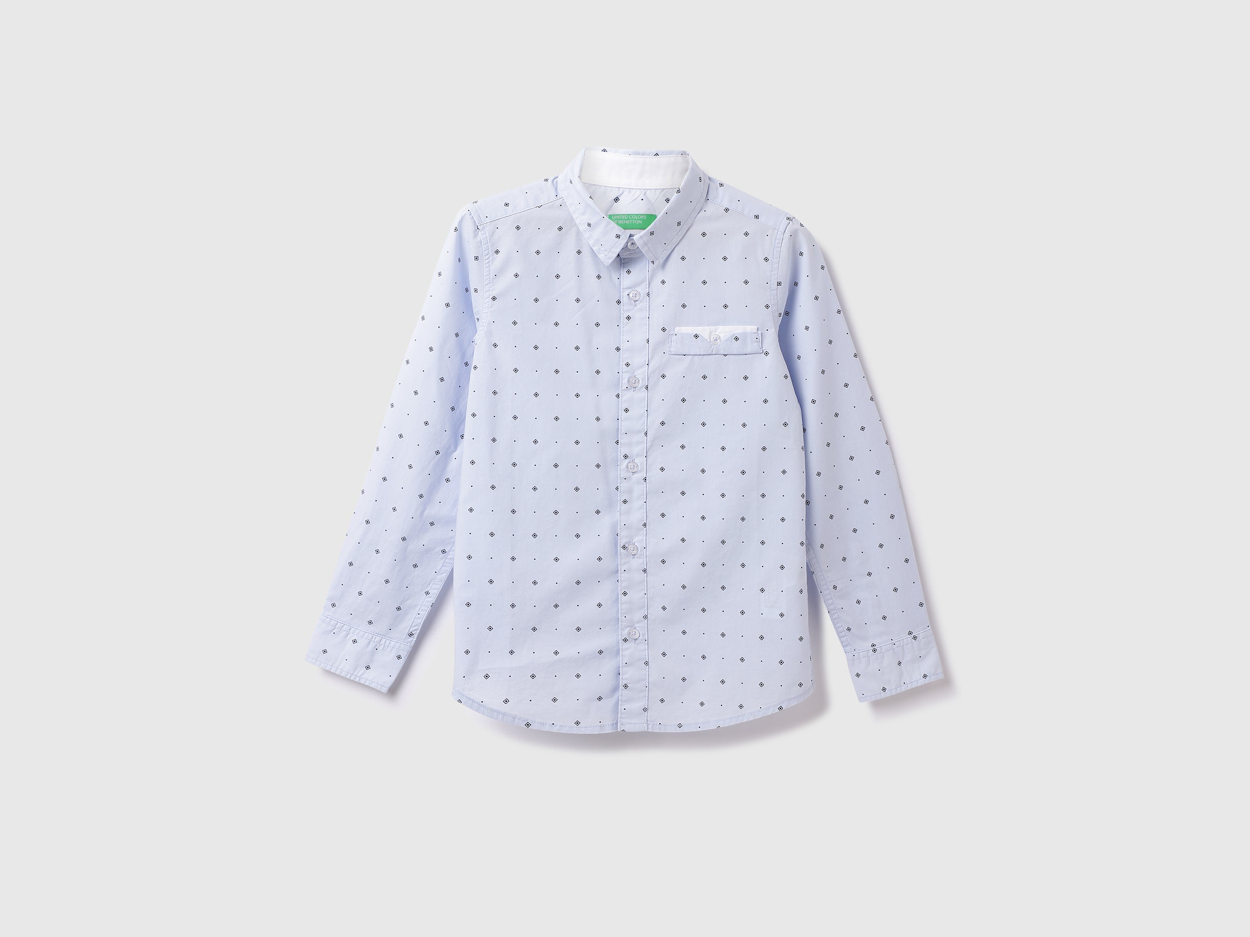 Cotton Printed Spread Collar Boys Shirts