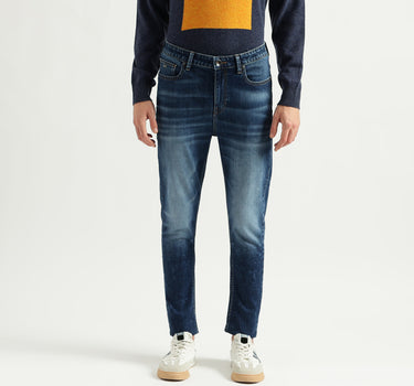 Men's Solid Carrot Fit Jeans