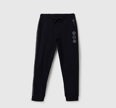 Printed Regular Fit Mid Waist Trackpants