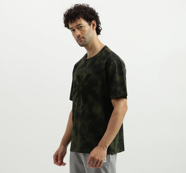 Boxy Fit Round Neck Tie Dye T-Shirt