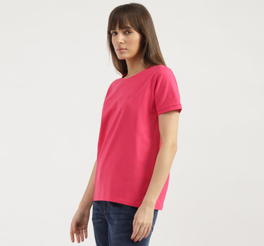 Regular Fit Round Neck Solid T-shirts