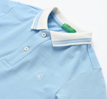 Basic Blue Polo T-Shirt