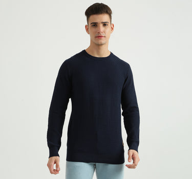 Mens Long Sleeve Solid Sweater