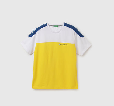 Regular Fit Round Neck Colorblock T-Shirt