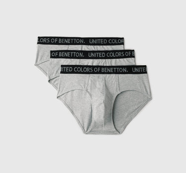 Pack of 3 Solid Colour Low Rise Briefs