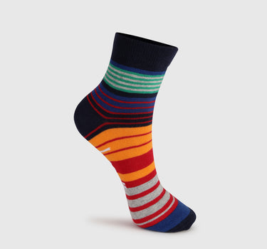 Pack of 3 Striped & Patterned Mid-Calf Socks