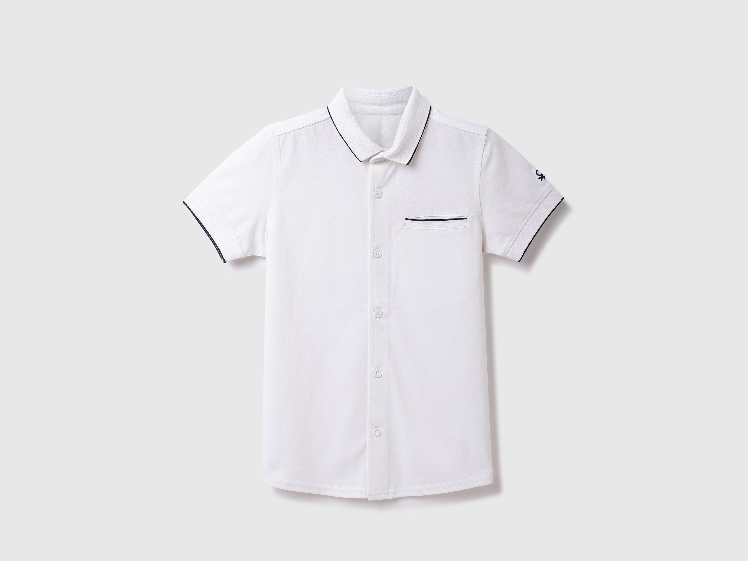 Cotton Solid Spread Collar Boys Shirts