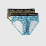 Pack of 2 Typographic Print Low Rise Briefs