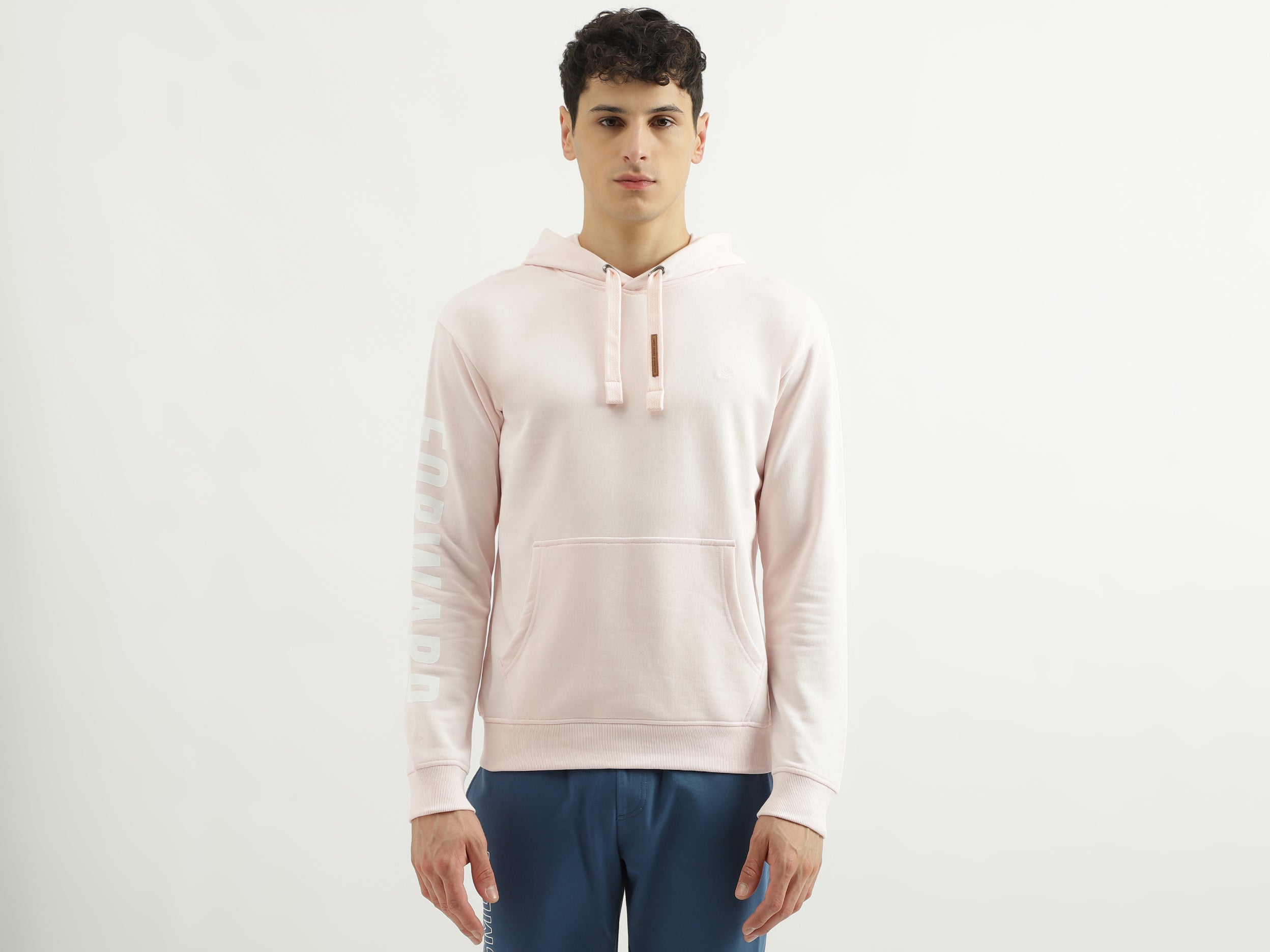 Hooded Neck Solid Sweatshirt