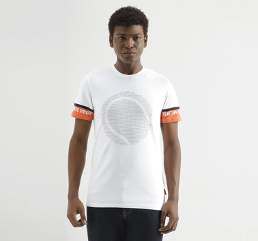 Regular-Fit Round Neck Solid T-Shirt