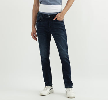 Men Solid Carrot Fit Jeans