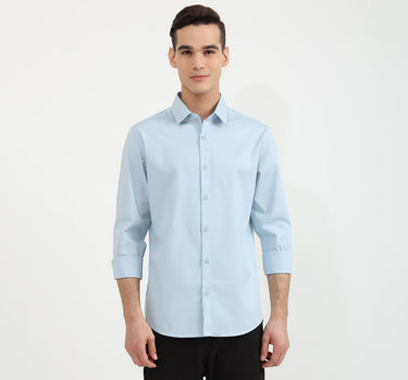 Mens Slim Fit Solid Shirt