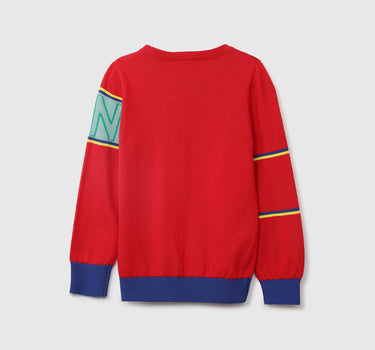 Boys Short Sleeve 'Game One' Sweater