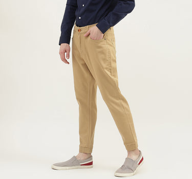 Men Solid Joggers Fit Trousers