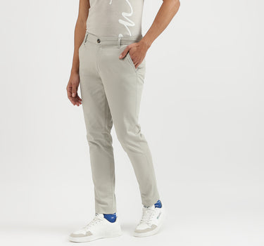 Solid Slim Fit Trousers