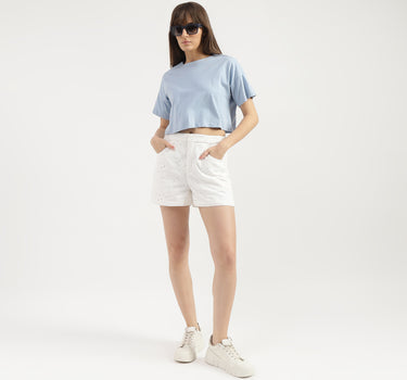 Embroidered Regular Fit Shorts