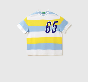 Boys Striped Round Neck T-Shirt