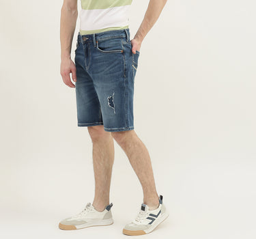 Men Solid Slim Fit Shorts