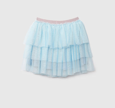 Girls Sky Mini Tulle Skirt