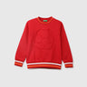 Boys Embossed Football Sweatshirt