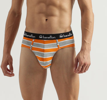 Pack of 2 Striped Low Rise Briefs