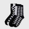 Pack of 4 Color Blocked & Striped Socks