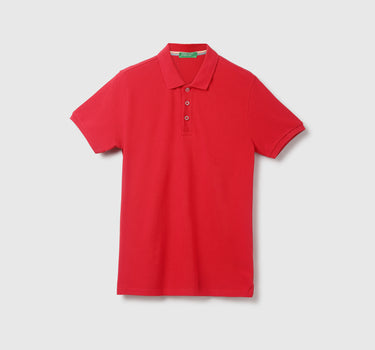 Cotton Solid Polo Collar Mens T-shirts