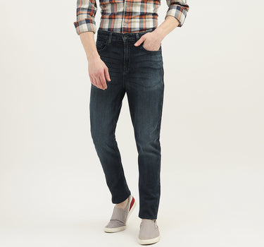 Men Solid Carrot Fit Jeans