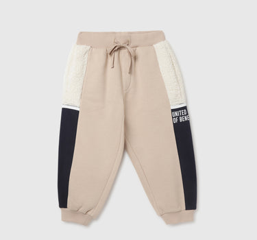 Boy's Colourblock Regular Fit Joggers