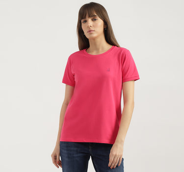 Regular Fit Round Neck Solid T-shirts