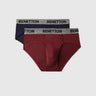 Pack of 2 Solid Colour Low Rise Briefs